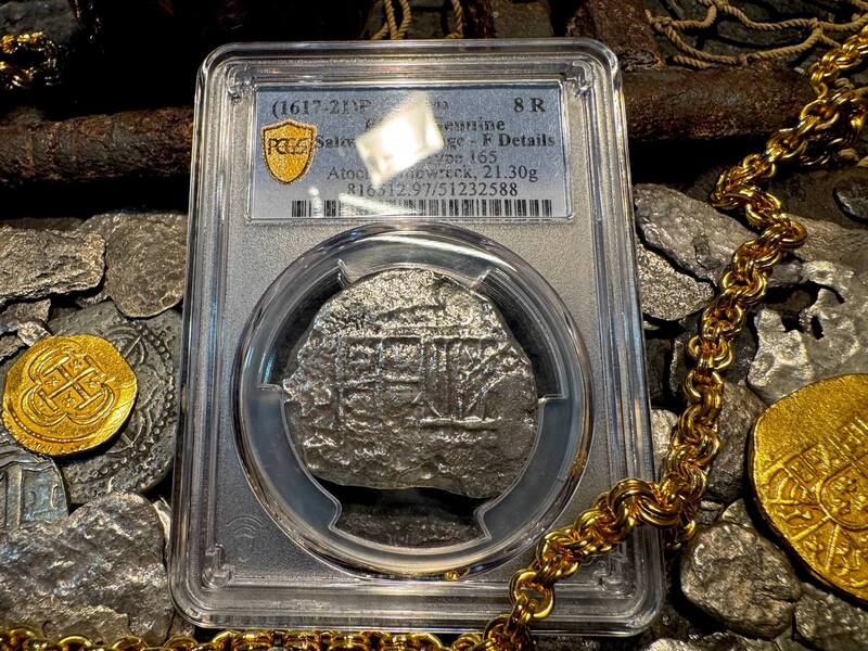 Bolivia 8 Reales 1617-21 "Atocha 1622 Shipwreck" PCGS F 18