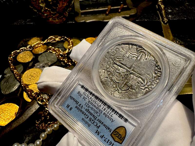 Bolivia 8 Reales 1617 "Atocha 1622 Shipwreck" PCGS VF 11