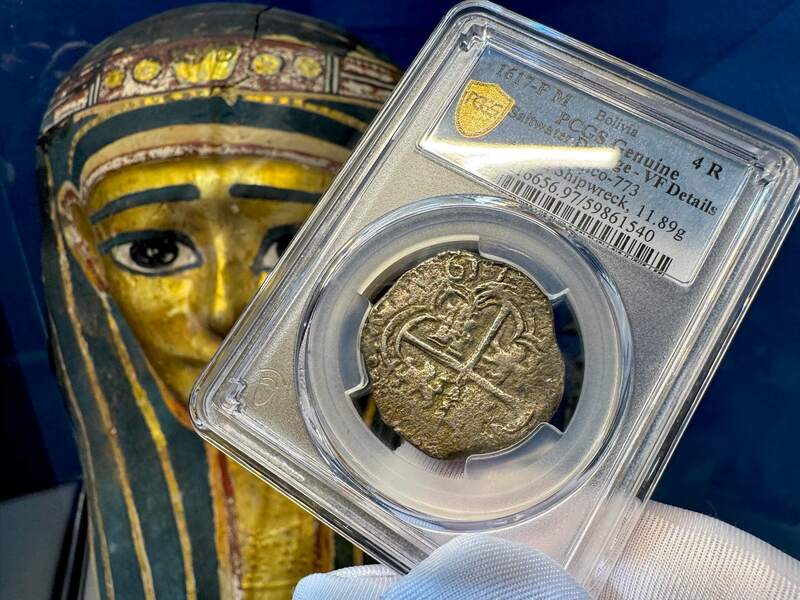 Bolivia 4 Reales 1617 "Atocha 1622 Shipwreck" PCGS VF 8
