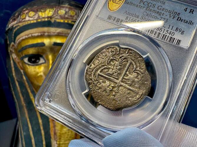 Bolivia 4 Reales 1617 "Atocha 1622 Shipwreck" PCGS VF