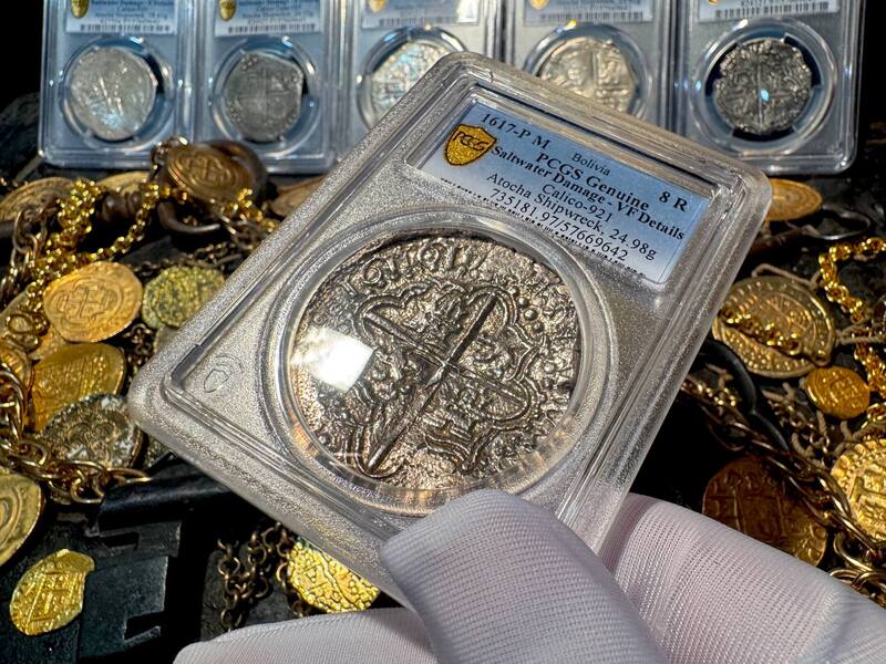 Bolivia 8 Reales (8) Digit Date 16171617 "Atocha 1622 Shipwreck" PCGS VF 8