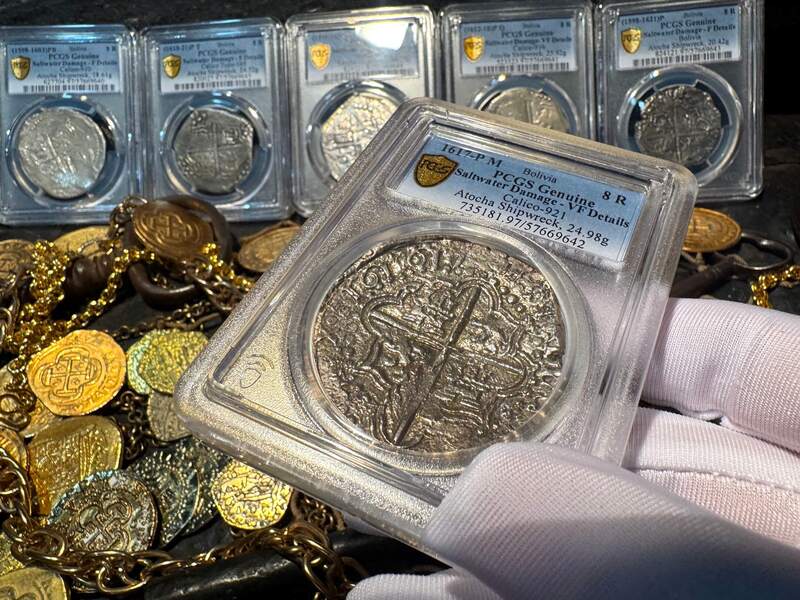 Bolivia 8 Reales (8) Digit Date 16171617 "Atocha 1622 Shipwreck" PCGS VF 28