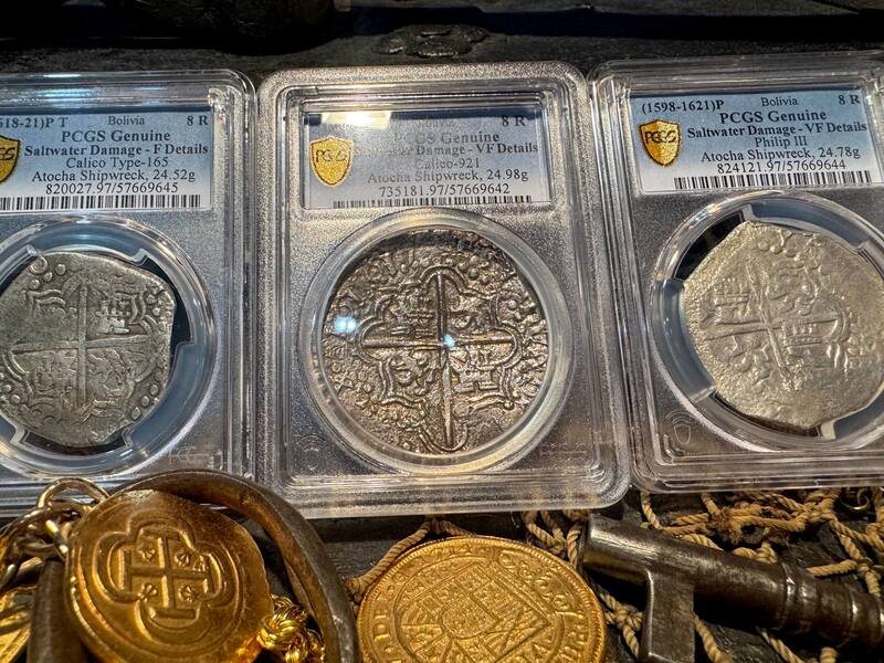 Bolivia 8 Reales (8) Digit Date 16171617 "Atocha 1622 Shipwreck" PCGS VF 17