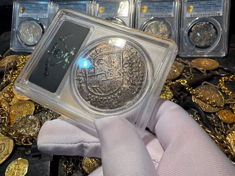 Bolivia 8 Reales (8) Digit Date 16171617 "Atocha 1622 Shipwreck" PCGS VF 34