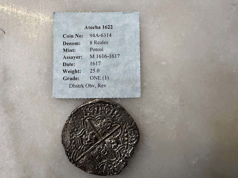 Bolivia 8 Reales (8) Digit Date 16171617 "Atocha 1622 Shipwreck" PCGS VF 13