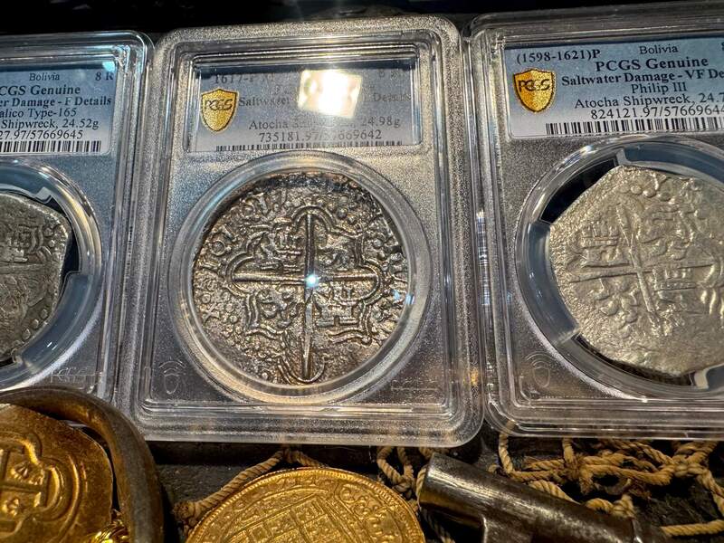 Bolivia 8 Reales (8) Digit Date 16171617 "Atocha 1622 Shipwreck" PCGS VF 20