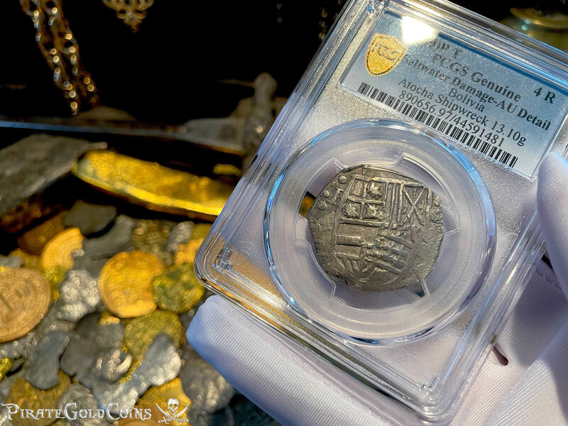 Bolivia 4 Reales 1618-20 "Atocha 1622 Shipwreck" PCGS AU 5