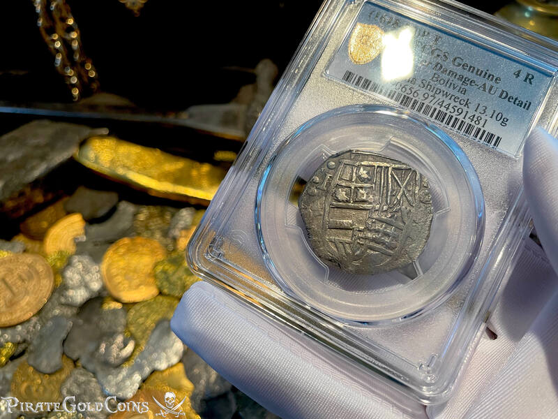 Bolivia 4 Reales 1618-20 "Atocha 1622 Shipwreck" PCGS AU 6