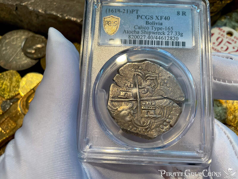 Bolivia 8 Reales 1618-21 "Atocha 1622 Shipwreck" PCGS 40
