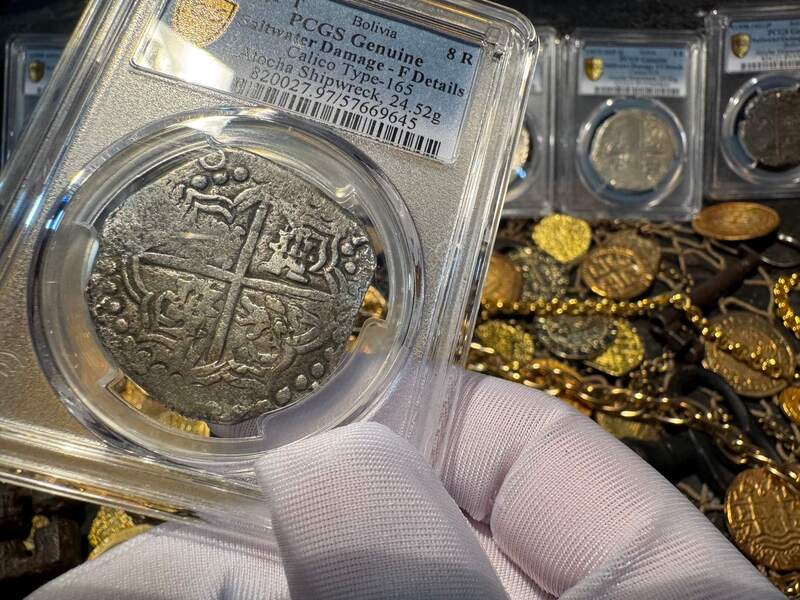Bolivia 8 Reales 1618-21 "Atocha 1622 Shipwreck" PCGS F 8