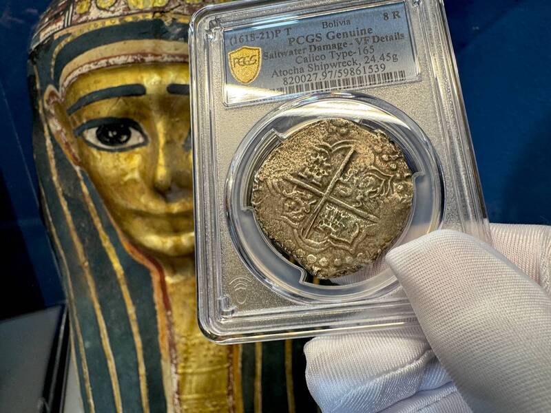 Bolivia 8 Reales 1618-21 "Atocha Research Collection" PCGS VF 4