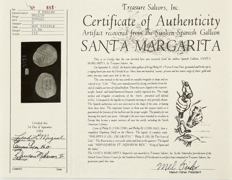 Bolivia 8 Reales 1618-1621 "Santa Margarita 1622 Shipwreck" RAW 3