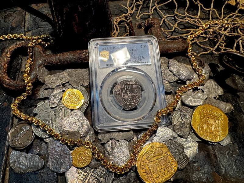Bolivia 2 Reales 1618 "1715 Fleet Shipwreck" PCGS 20 21