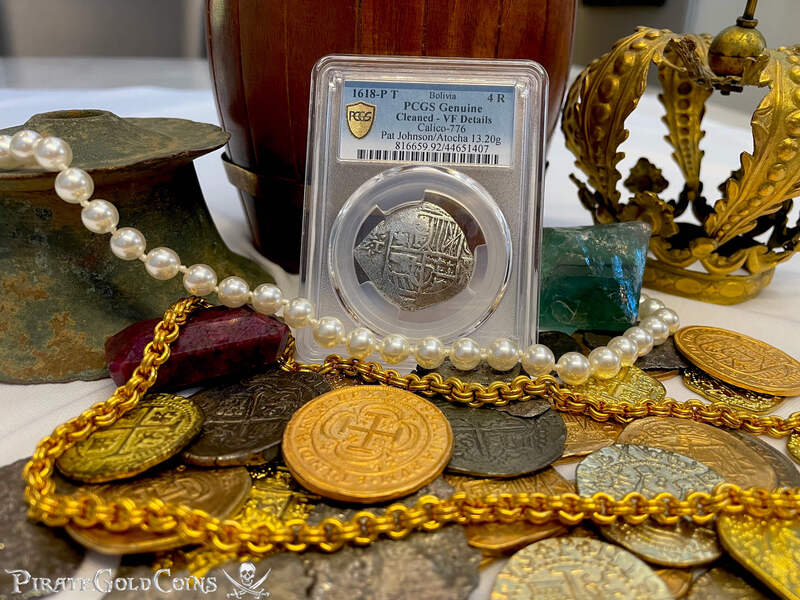 Bolivia 4 Reales 1618 "Dated! Atocha 1622 Shipwreck" PCGS VF 2