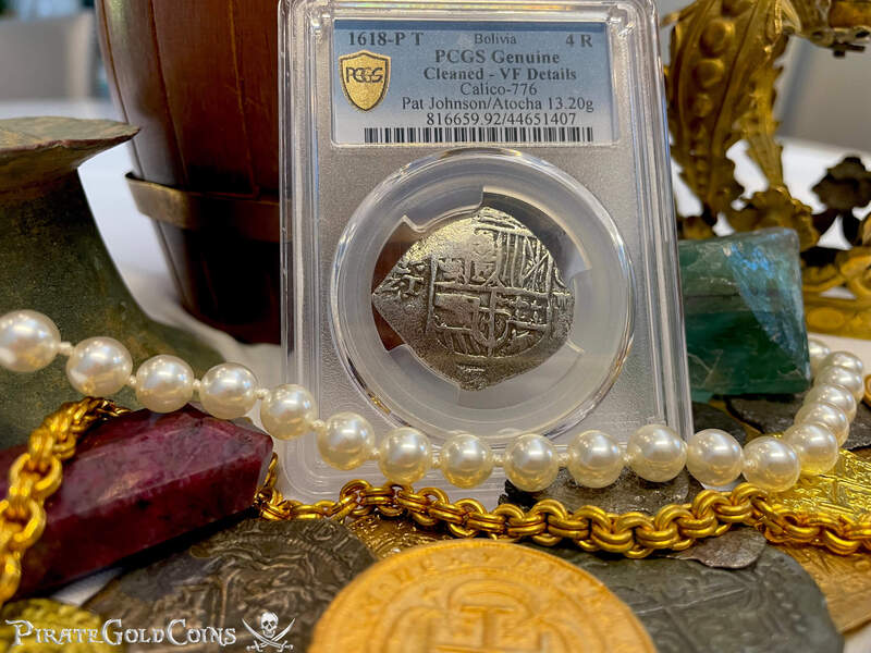 Bolivia 4 Reales 1618 "Dated! Atocha 1622 Shipwreck" PCGS VF 3