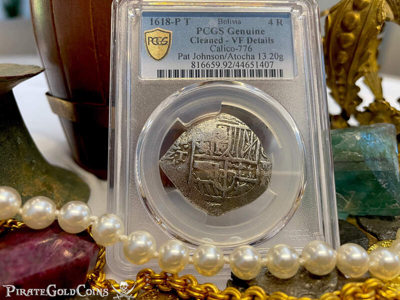 Bolivia 4 Reales 1618 "Dated! Atocha 1622 Shipwreck" PCGS VF 4