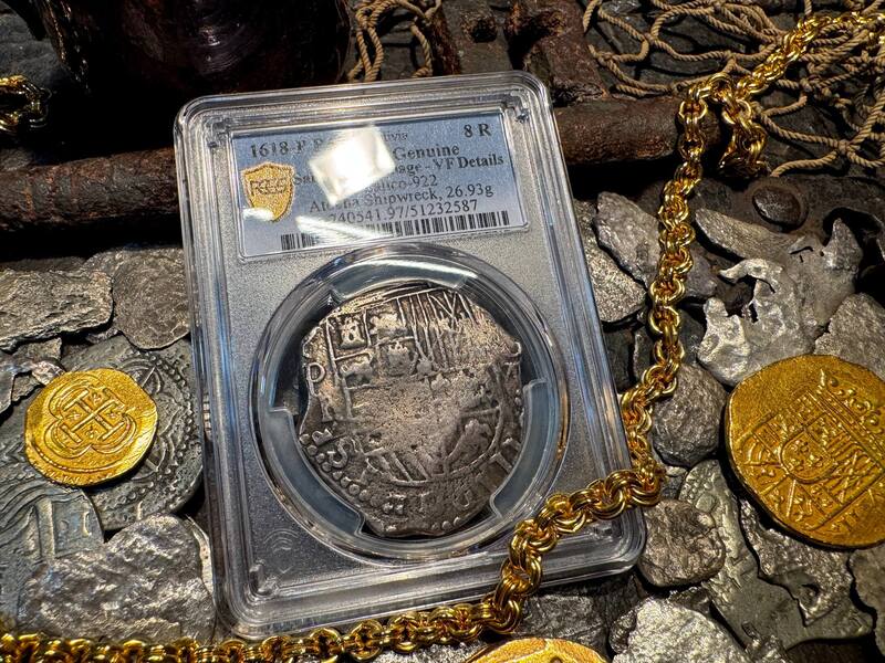 Bolivia 8 Reales 1618 "1715 Fleet Shipwreck" PCGS VF 19