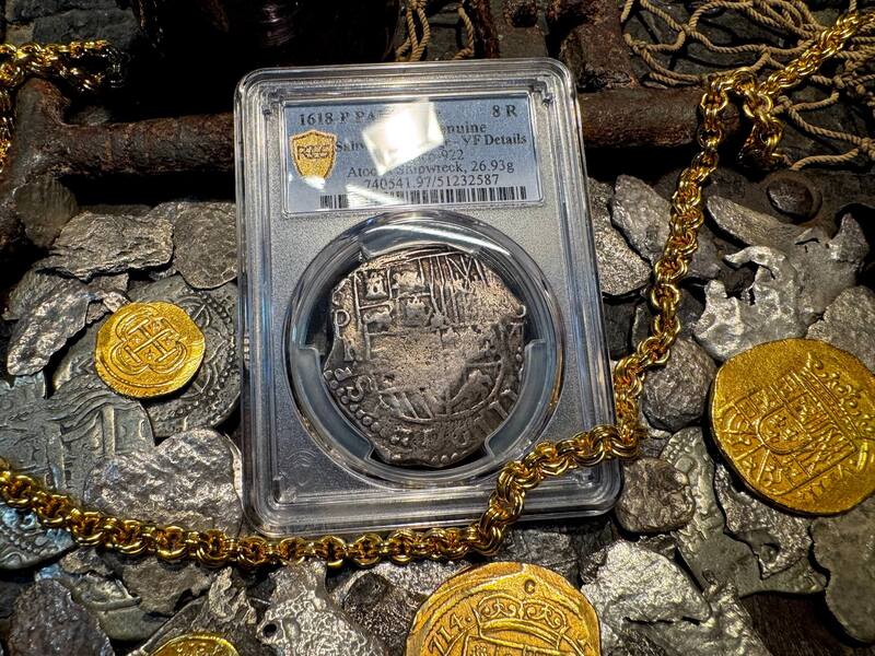 Bolivia 8 Reales 1618 "1715 Fleet Shipwreck" PCGS VF 12