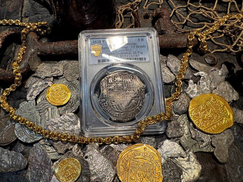 Bolivia 8 Reales 1618 "1715 Fleet Shipwreck" PCGS VF 9