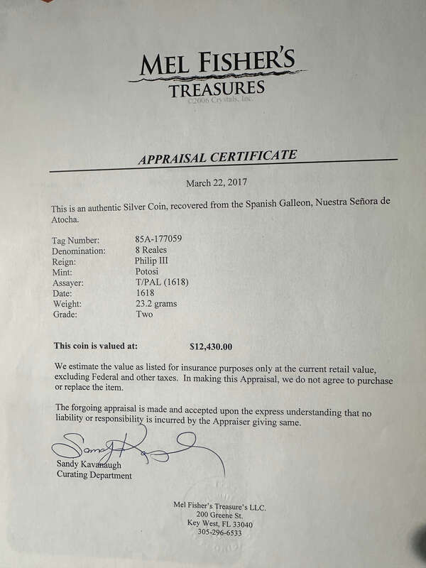 Bolivia 8 Reales 1618 "Atocha 1622 Shipwreck" PCGS VF 9