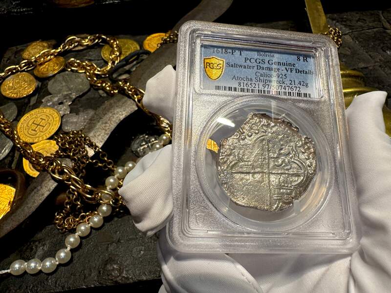 Bolivia 8 Reales 1618 "Atocha 1622 Shipwreck" PCGS VF 20