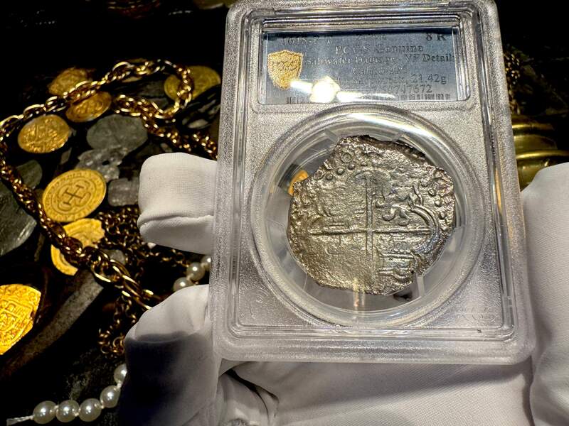Bolivia 8 Reales 1618 "Atocha 1622 Shipwreck" PCGS VF 5