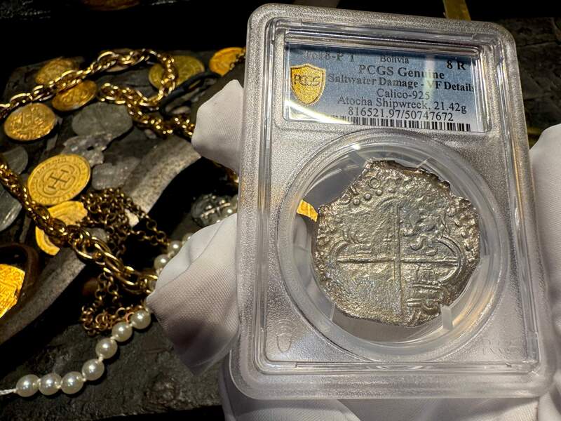 Bolivia 8 Reales 1618 "Atocha 1622 Shipwreck" PCGS VF 8