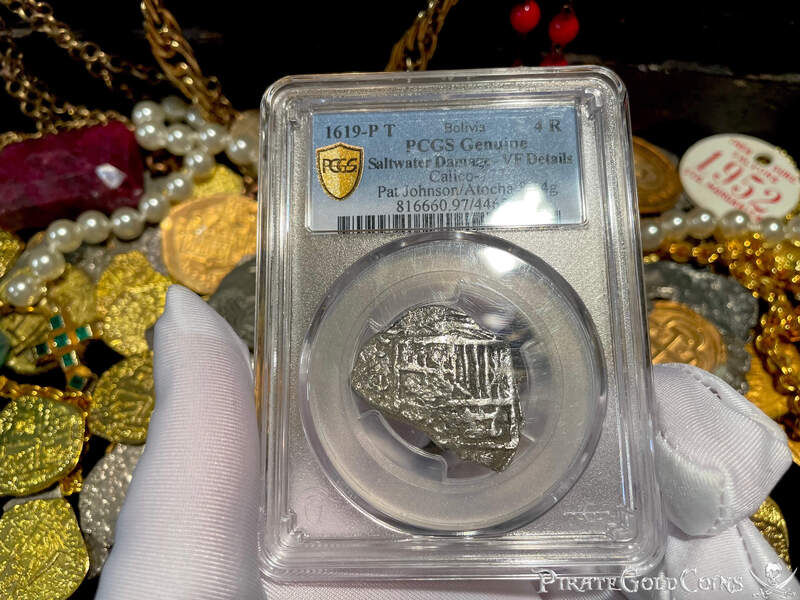 Bolivia 4 Reales 1619 "Dated! Atocha 1622 Shipwreck" PCGS VF 7
