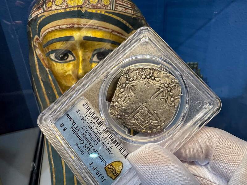 Bolivia 8 Reales 1619 "Atocha 1622 Shipwreck" PCGS VF 5