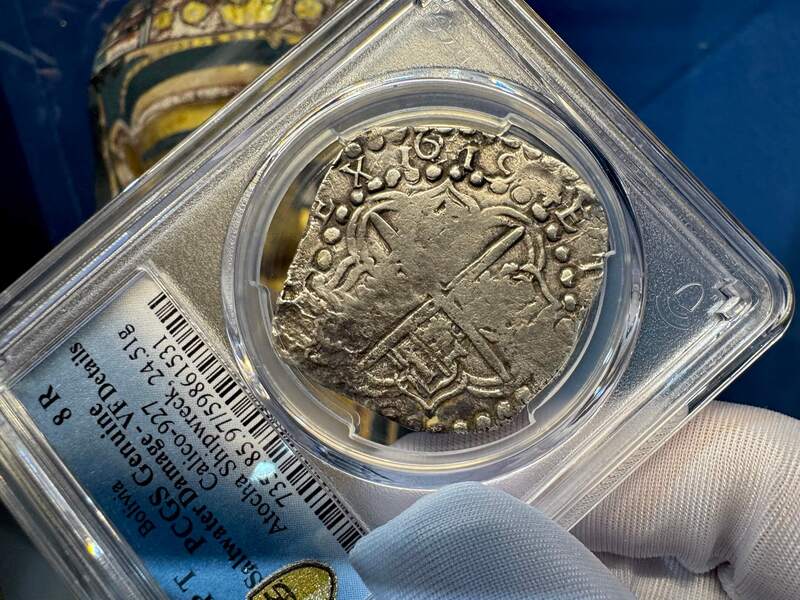 Bolivia 8 Reales 1619 "Atocha 1622 Shipwreck" PCGS VF 6