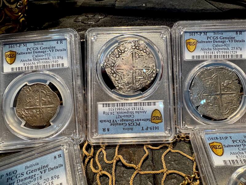 Bolivia 8 Reales 1619 "Atocha 1622 Shipwreck" PCGS VF 17