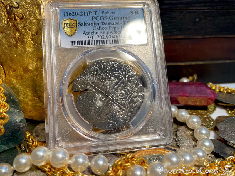 Bolivia 8 Reales 1620-21 "Atocha 1622 Shipwreck" PCGS VF 3