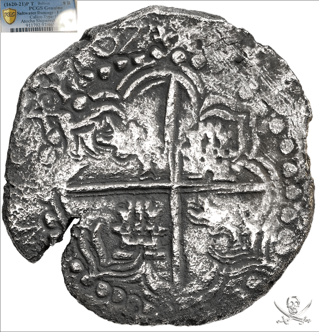 Bolivia 8 Reales 1620-21 "Atocha 1622 Shipwreck" PCGS VF
