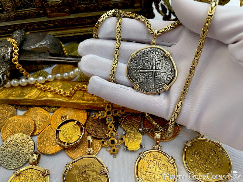 Bolivia 8 Reales 1621 "Full Date! Atocha 1622 Shipwreck" w/ Chain 3