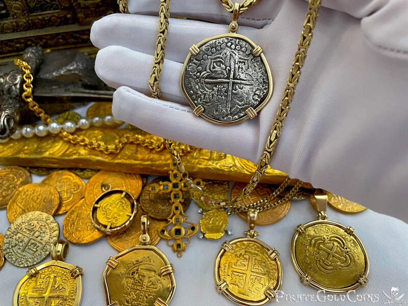 Bolivia 8 Reales 1621 "Full Date! Atocha 1622 Shipwreck" w/ Chain 9