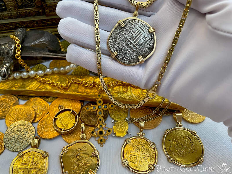 Bolivia 8 Reales 1621 "Full Date! Atocha 1622 Shipwreck" w/ Chain 13