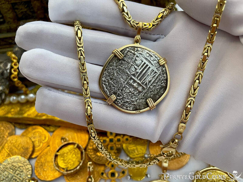 Bolivia 8 Reales 1621 "Full Date! Atocha 1622 Shipwreck" w/ Chain 15