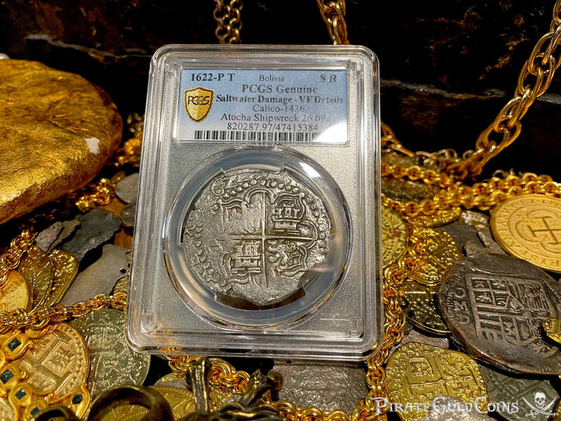 Bolivia 8 Reales 1622 "Full Date- Atocha 1622 Shipwreck" PCGS VF 8