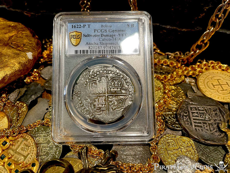 Bolivia 8 Reales 1622 "Full Date- Atocha 1622 Shipwreck" PCGS VF 9