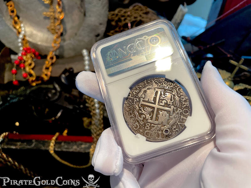 Bolivia 8 Reales 1684 "Royal Coinage- Triple Dated" NGC VF 6