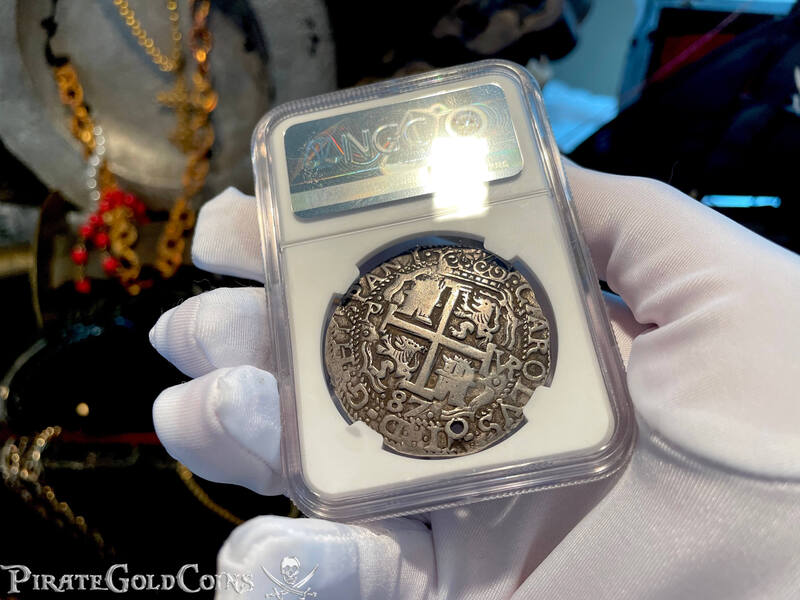 Bolivia 8 Reales 1684 "Royal Coinage- Triple Dated" NGC VF 8