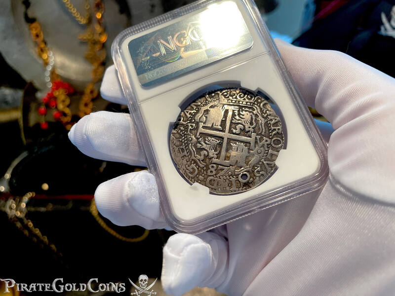 Bolivia 8 Reales 1684 "Royal Coinage- Triple Dated" NGC VF 9