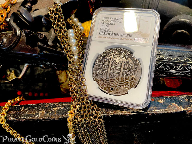 Bolivia 8 Reales 1684 "Royal Coinage- Triple Dated" NGC VF 13