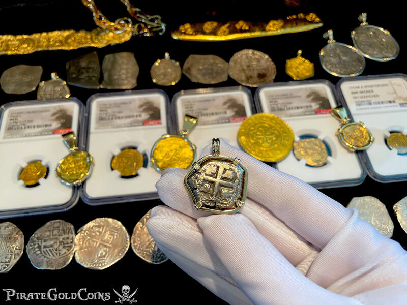 Bolivia 2 Reales 1752 "Dated" 14kt Bezel 3