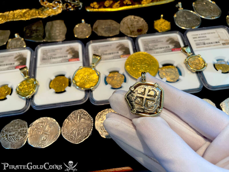 Bolivia 2 Reales 1752 "Dated" 14kt Bezel