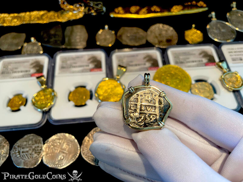 Bolivia 2 Reales 1752 "Dated" 14kt Bezel 4