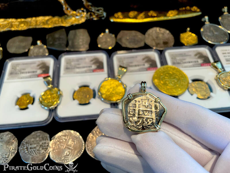 Bolivia 2 Reales 1752 "Dated" 14kt Bezel 6