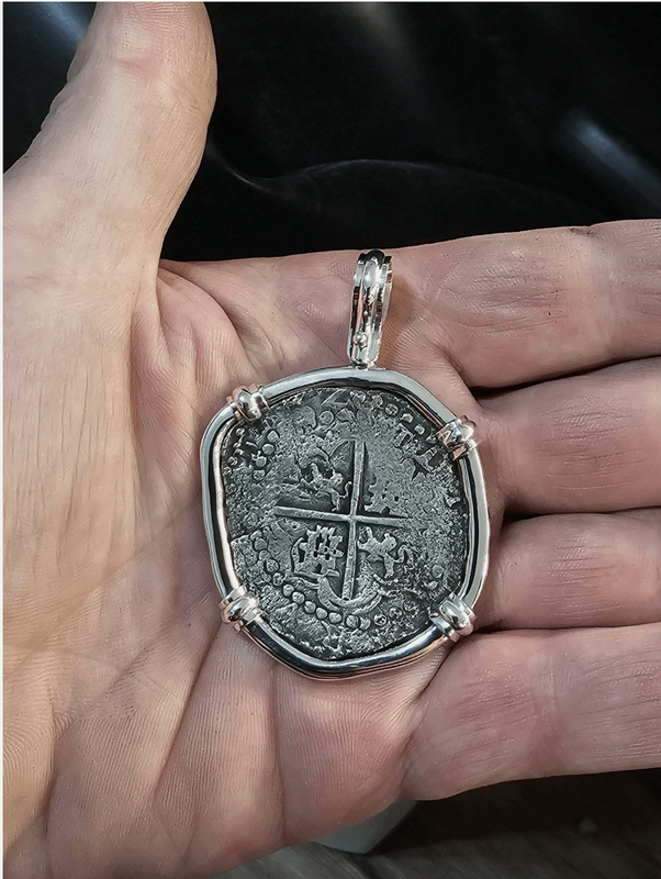 Bolivia 8 Reales 1598-1621 Partial Date "Atocha 1622 Shipwreck" Pendant 7