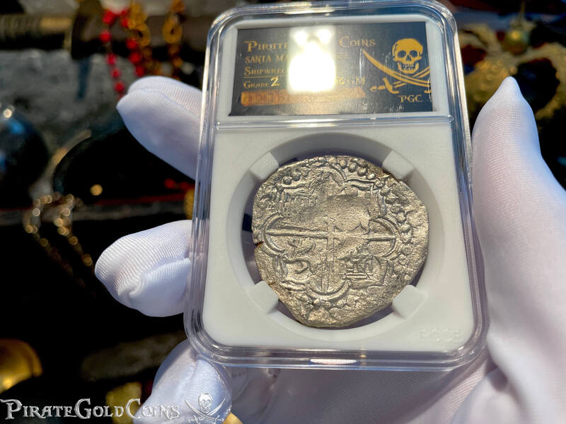 Bolivia 8 Reales No Date "Santa Margarita 1622 Shipwreck" Grade 2