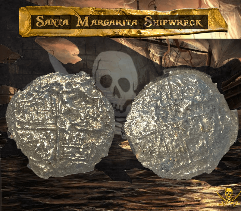 *Single Digit COA* Bolivia 8 Reales "Santa Margarita 1622 Shipwreck" Grade 3 8